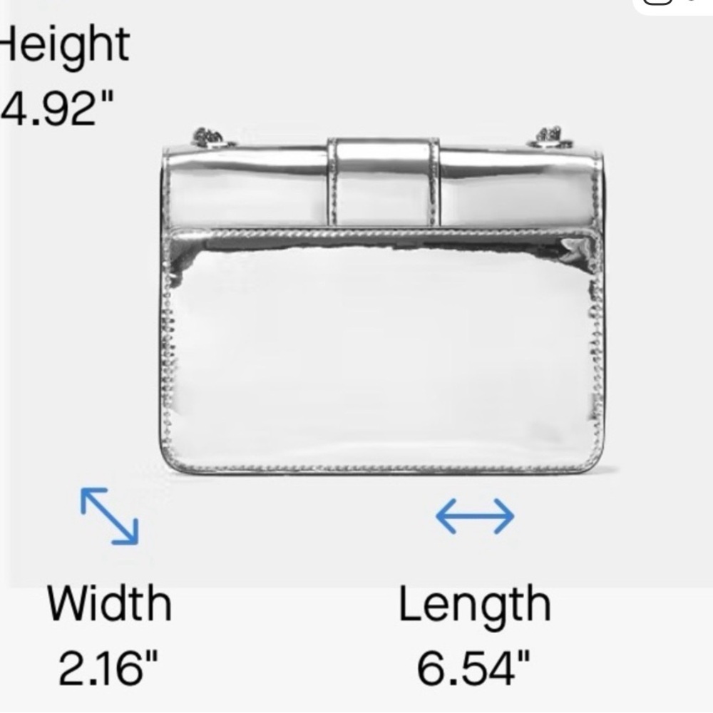 Kate Spade Phoebe Mirror Metallic Turnlock Mini Flap Crossbody - Picture 5 of 5